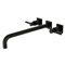 Kingston Brass KS6040DL Wall Mount Tub Faucet, Matte Black KS6040DL - alternate 1